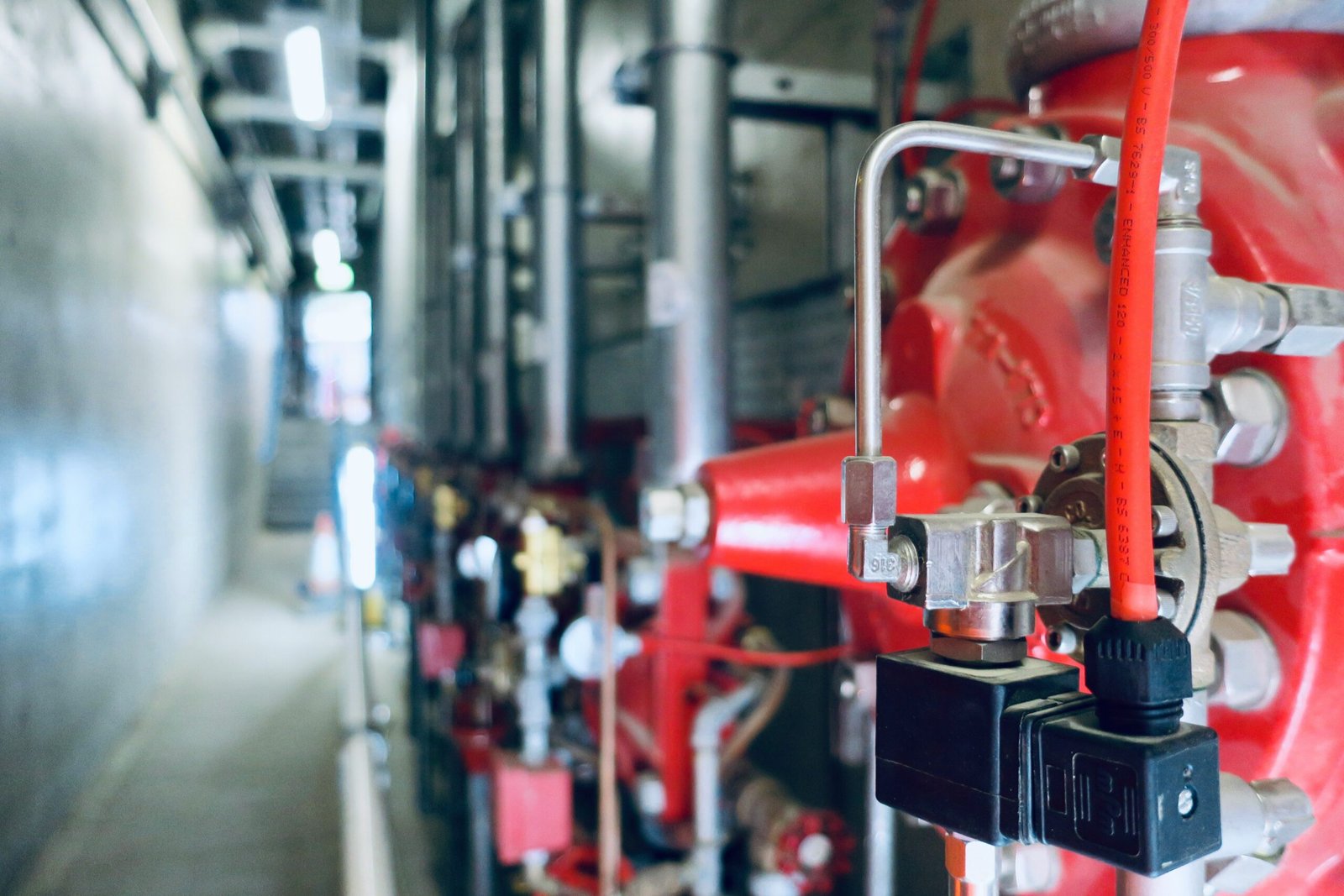 a close up of pipes and valves in a building International Safety Solution